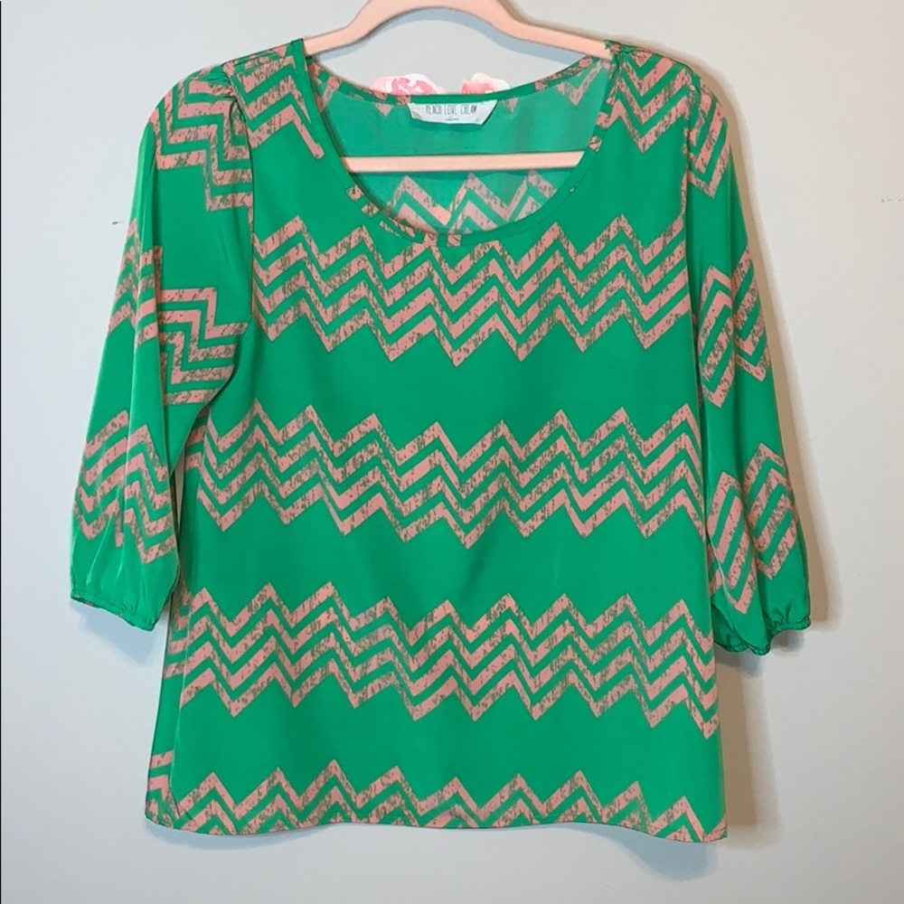 Peace Love Cream Top